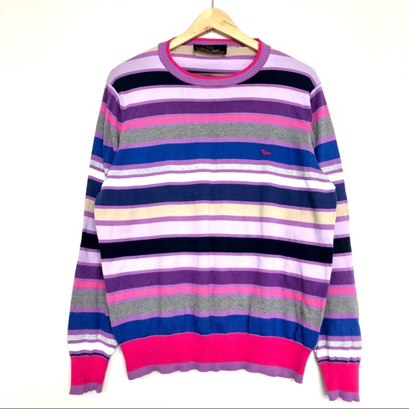 Harmont & Blaine striped sweater colorful mens - Picture 1 of 3
